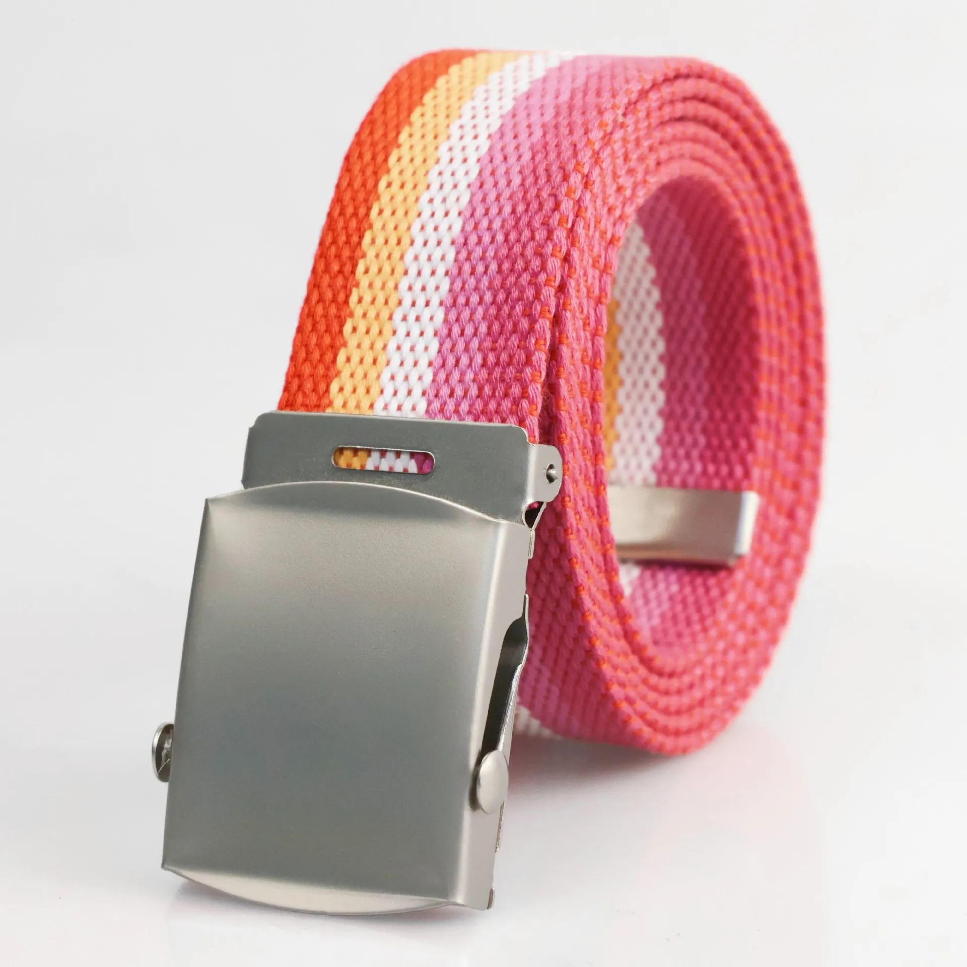 Neues Seven Rainbows Ribbon Lässige, vielseitige, superlange, sommerliche, dekorative Herren- und Damengürtel – Detail 4