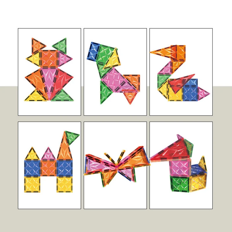 Magnetische Bausteine, große Größe, DIY-Magnete, Spielzeug für Kinder, Designer-Montagesteine, Bauset, Weihnachtsgeschenk für Kinder