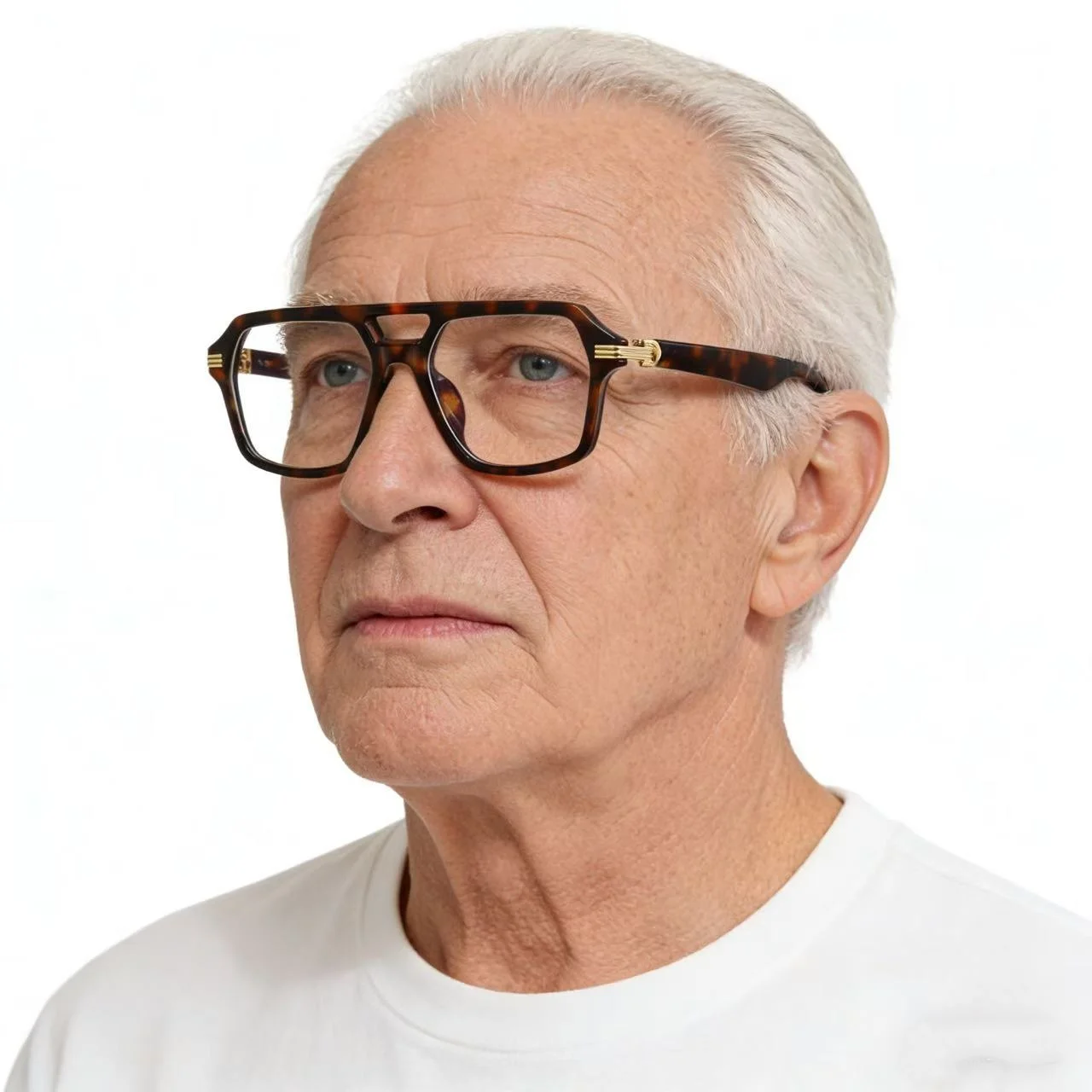 

New Personality Reading Glasses Unisex Ultralight Double Bridge Square Frame Anti Blue Light Presbyopic Eyewear