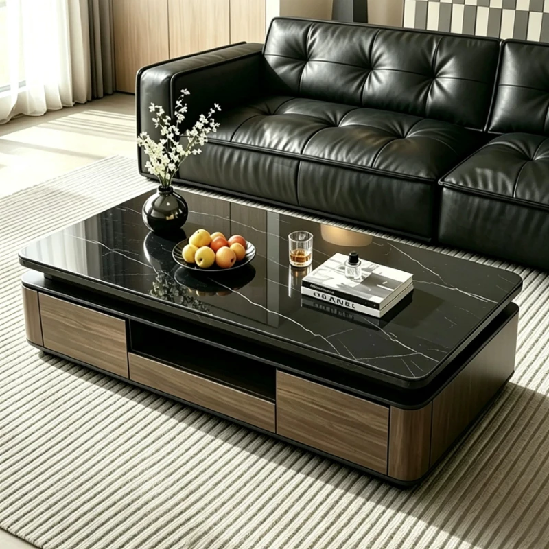 Metal Gray Walnut Coffee Tables Style Italian Lateral LivingRoom Coffee Tables Salon Saving Salontafel Woonkamer Furniture Home