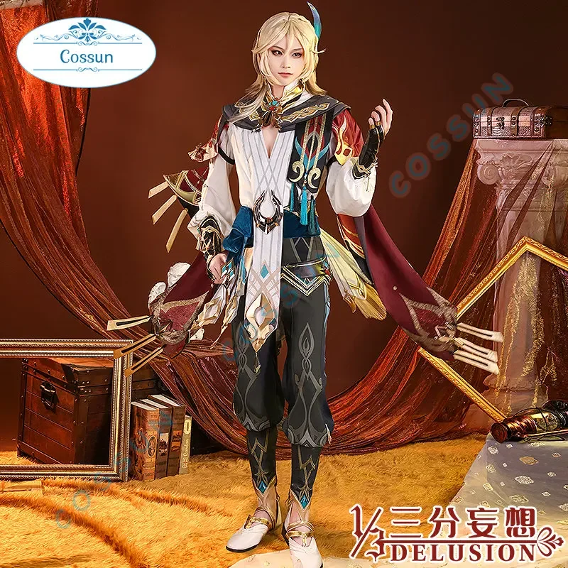 Genshin Impact Kaveh Architect Game Suit Handsome Gorgeous Uniform Cosplay Costume Halloween Party Outfit Men Anime