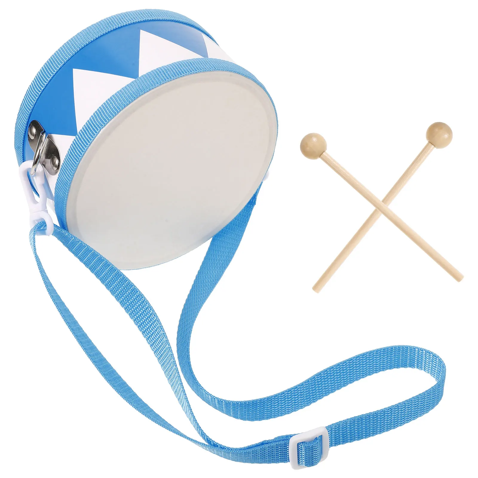 

1 set 1 Set Sided Wooden Wood Kit For Kids Drum For Kids Blue Hand Percussion Instrument Toddler Rhythm Drums Wood Drum Kit