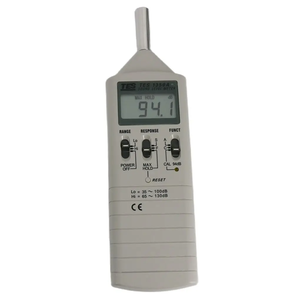 TES-1350A Sound Level Meter Noise Meters with Maximum Hold Function 0.1dB Resolution