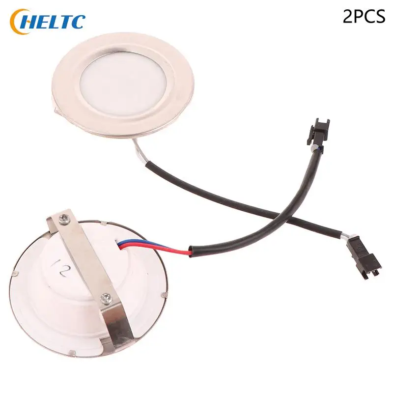 

2pcs Cut Hole Cabinet Light LED Range AID Hood Light Bulb 12V DC Kitchen Cooker Light Lamp Frosted Cover LED Light