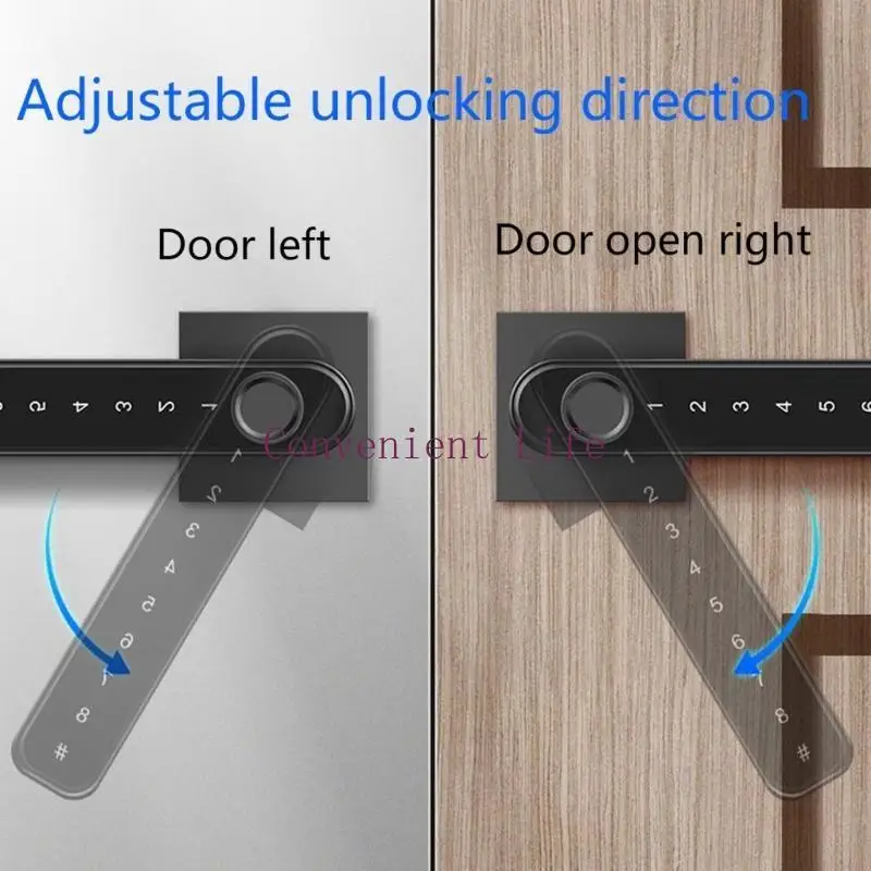 L1EE قفل باب الدخول قفل باب لوحة المفاتيح لث/ل ث/س BT قفل ببصمة الإصبع كلمة المرور/fo #2