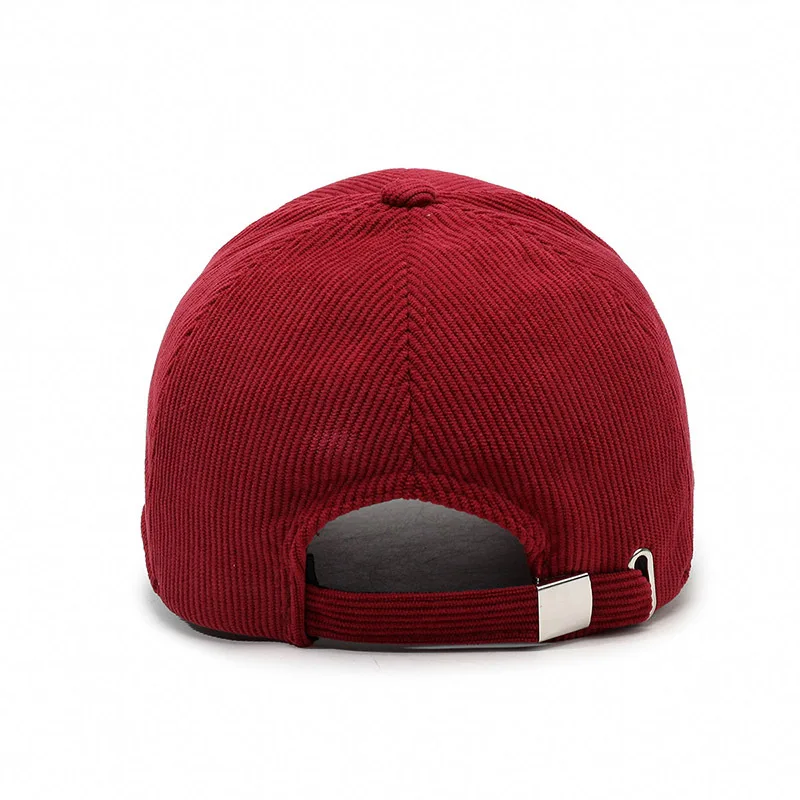 FS Brand Red Brown Corduroy Cap For Men Stylish 3D Letter Women Baseball Caps Summer Streetwear Trucker Hat Bone Masculino 2026