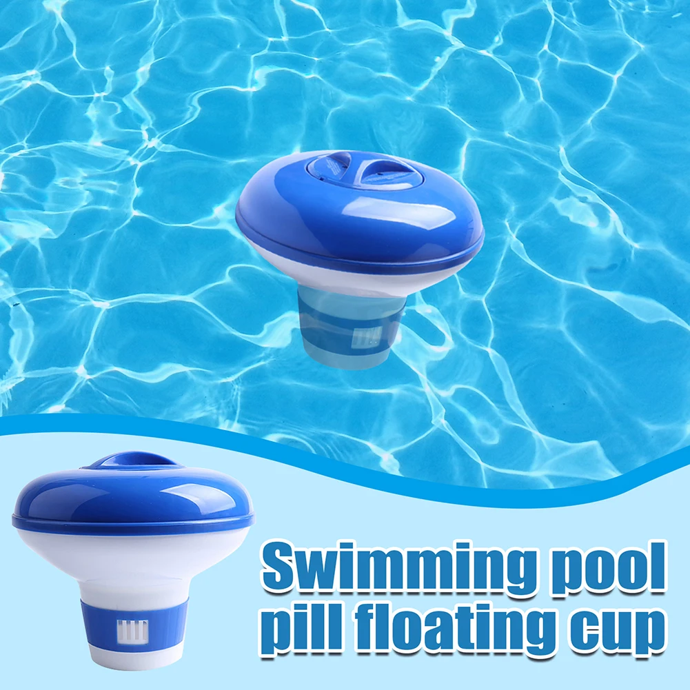 Swimming Pool Floating Chlorine Dispenser Swimming Pool Cleaning Pill Disinfecting Automatic Applicator Sterilizer Pool Cleaner