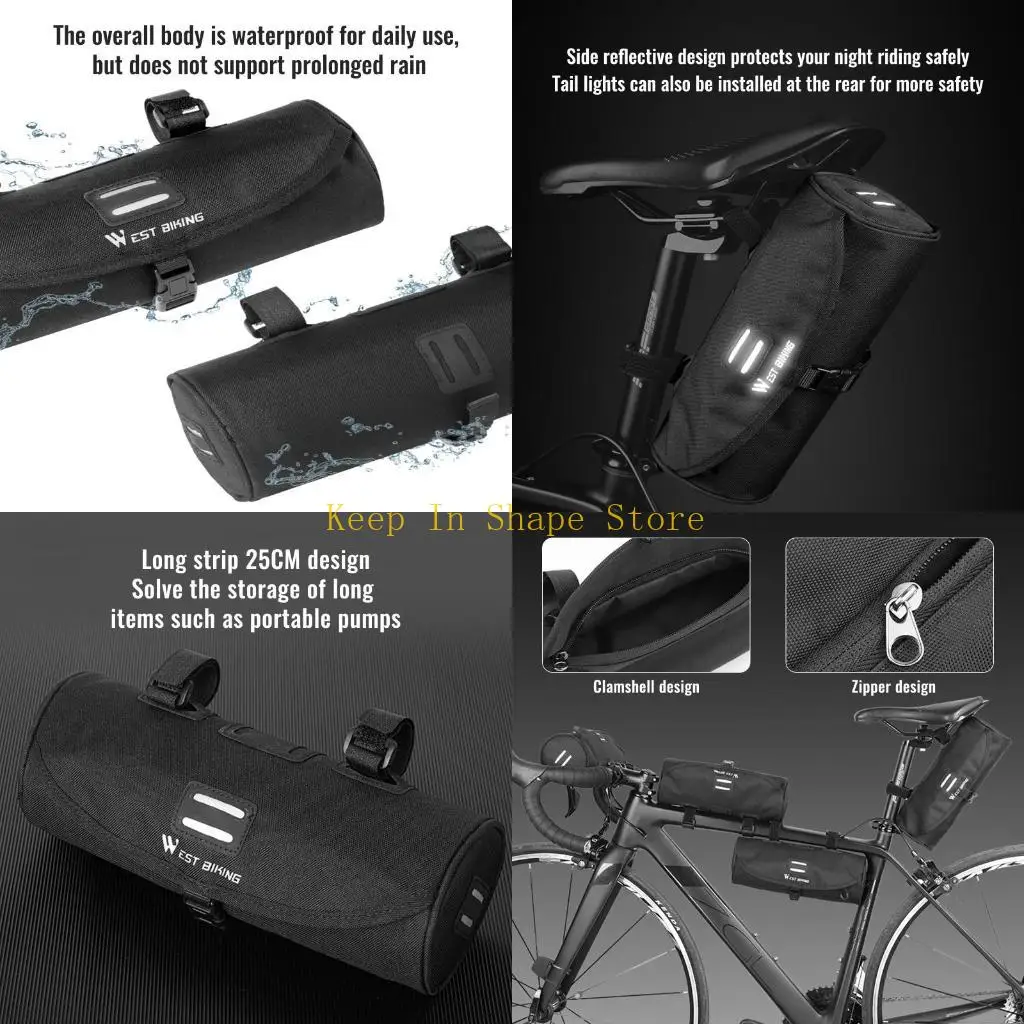 

U1jc 2L 2L велосипедная руля для велосипедных велосипедных корзин с передней пакетом для велосипедной пакетики велосипед