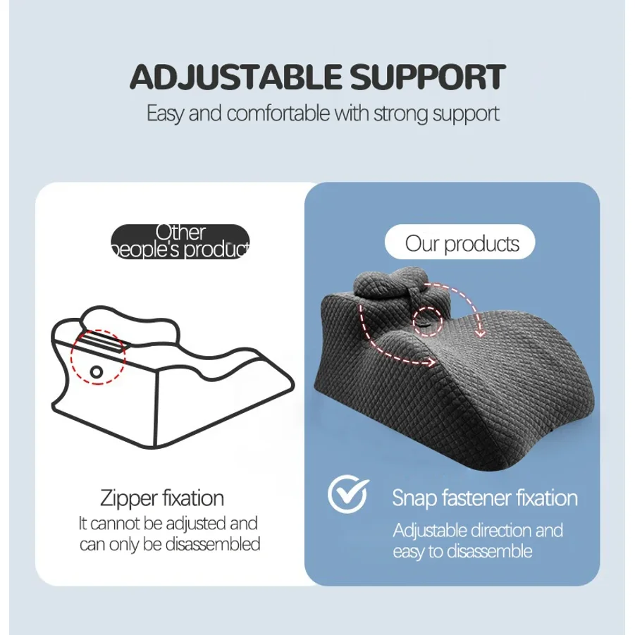 FULLHOT Optional Slow Rebound Zero Pressure Memory Foam Body Pillow with Breathable Holes, Waist & Neck, 3D Stereoscopic Support
