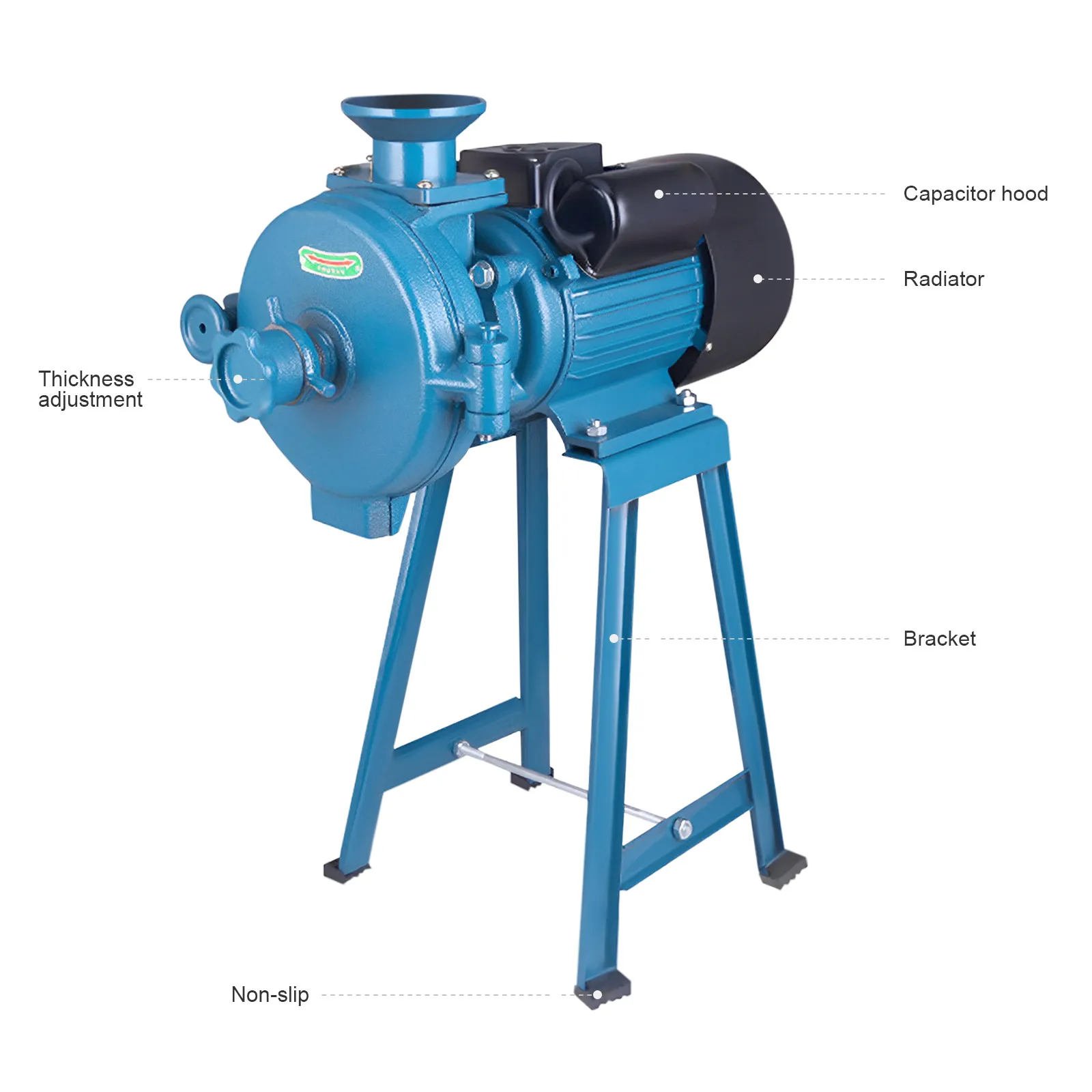 Rettificatrice commerciale per farina per macinazione a secco di mais, riso, grano, sorgo, caffè e altri cereali