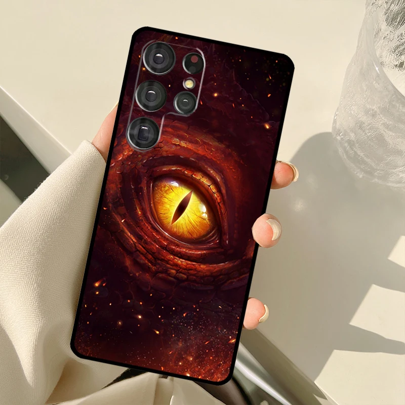 حافظة عين التنين لهاتف سامسونج جالاكسي S24 الترا S21 S22 S23 S25 Ultra S9 S10 Plus S20 FE S25 FE الغطاء الخلفي #6