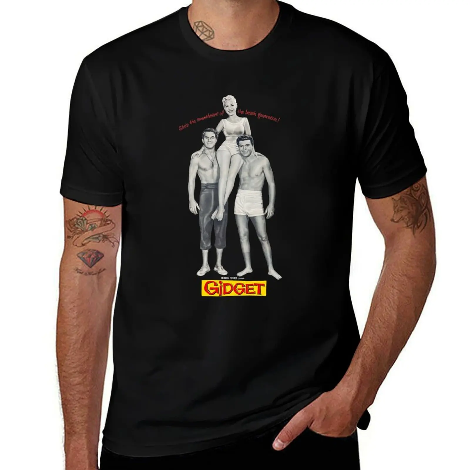 

Gidget Movie Poster T-Shirt Athletic Quick Dry T-Shirt for Men