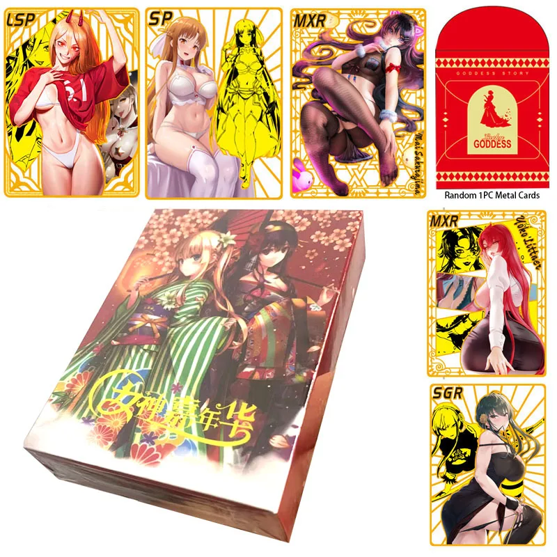 New Goddess Story Collection Cards Box Booster Feet Bikini Monster Girl Encyclopedia Rare TCG Anime Playing Cards