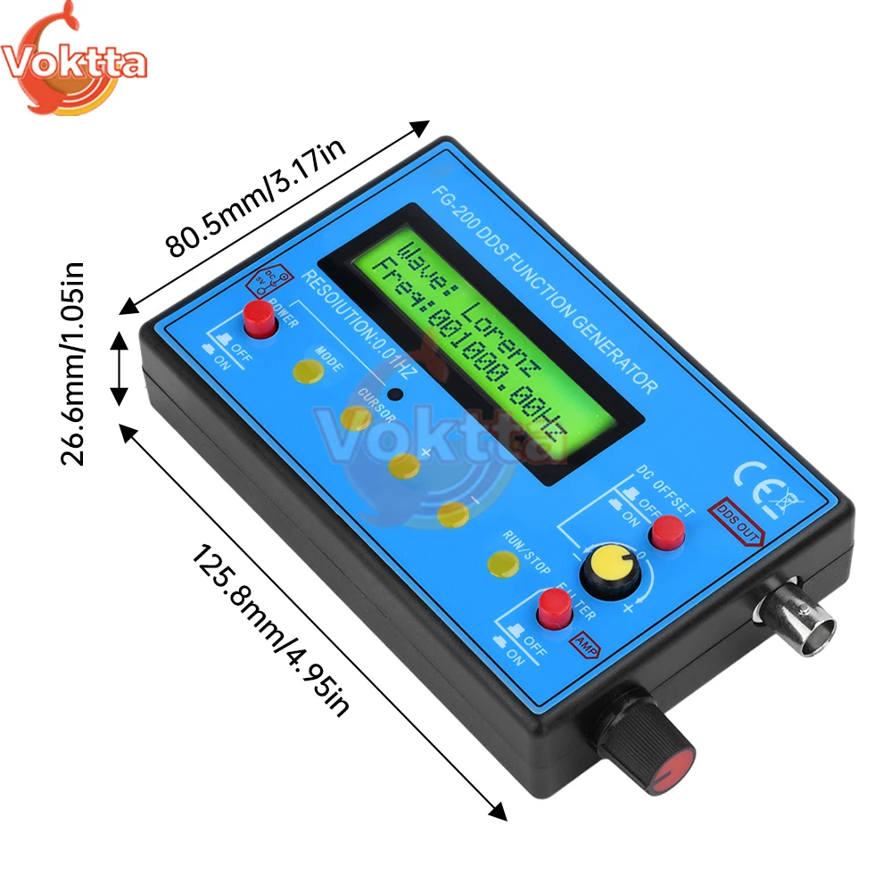 FG-200 DDS Function Signal Generator Frequency Counter Signal Source Module Arbitrary Waveform/Pulse Frequency Signal Generator