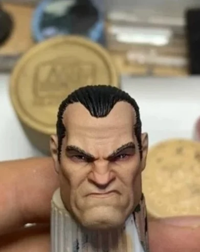 【30days Made】1/12 Scale Male Soldier Handmade Comic Antihero Character Painted Resin Head Sculpt Fit 6''Action Figure Mezco Toys