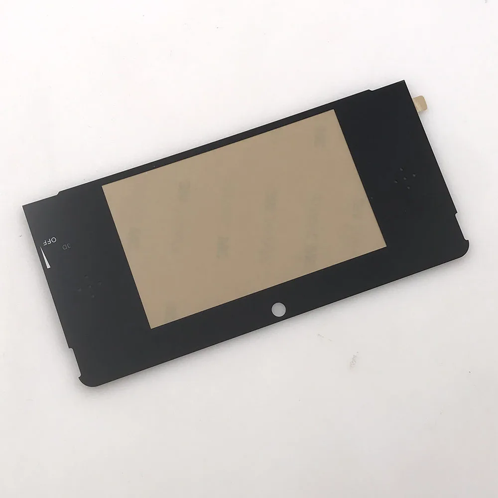 2 قطعة من البلاستيك والزجاج أسود أبيض علوي واقي شاشة LCD أمامي غطاء بلاستيكي بديل لعدسة نينتندو 3DS