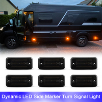 6x LED Side Marker Turn Signal Stop Light for Peugeot Boxer Citroen Relay Jumper Jeep Cherokee  Fiat Ducato Iveco Daily Stralis