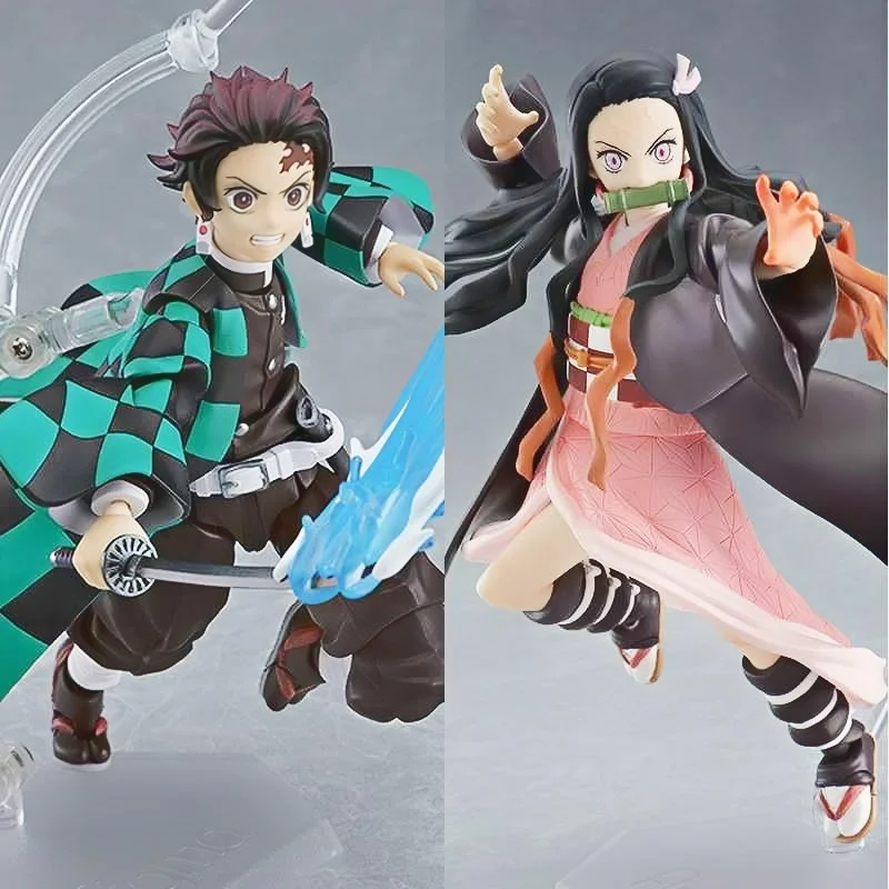 Figura de anime demon slayer bjd estatueta de ação figma rengoku kyoujurou 533/508/522 kamado tanjirou kamado nezuko estátua presente brinquedos