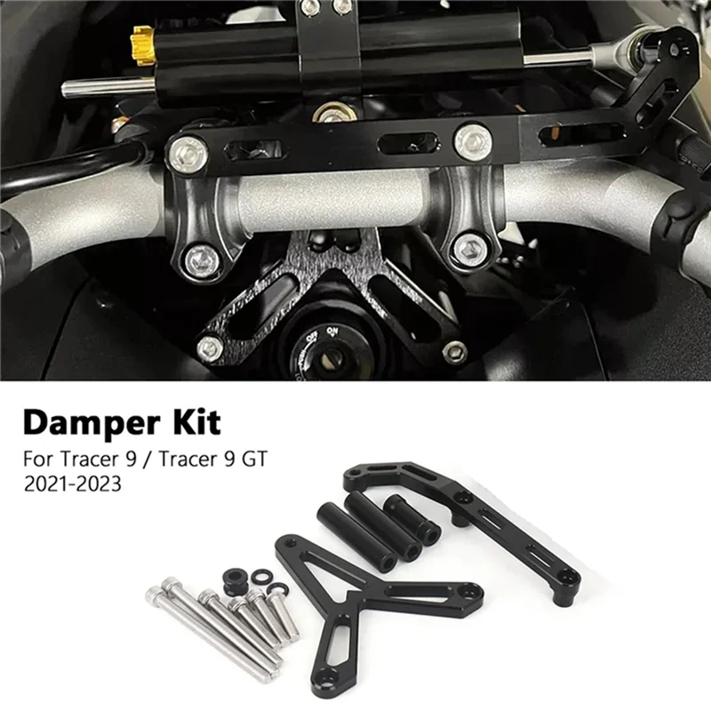 A03Q-Kit de montaje de soporte estabilizador de amortiguador de dirección de motocicleta para TRACER 9 Tracer 900 GT 2021 2022 2023