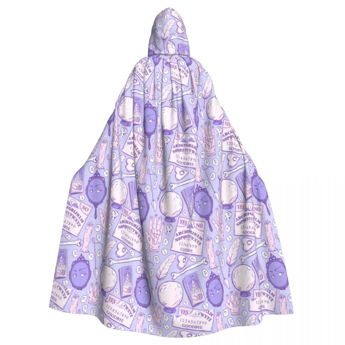 Divination In Pastel Purple Hooded Cloak Curiosities Divination Fairy Halloween Witch Aldult Cape Unique Costume Party Accessory