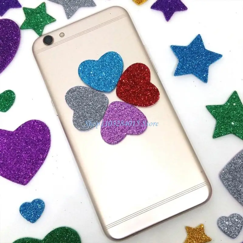 R6FF Heart Star Sticker for Card Making Scrapbooking Birthday Card Home Decoration