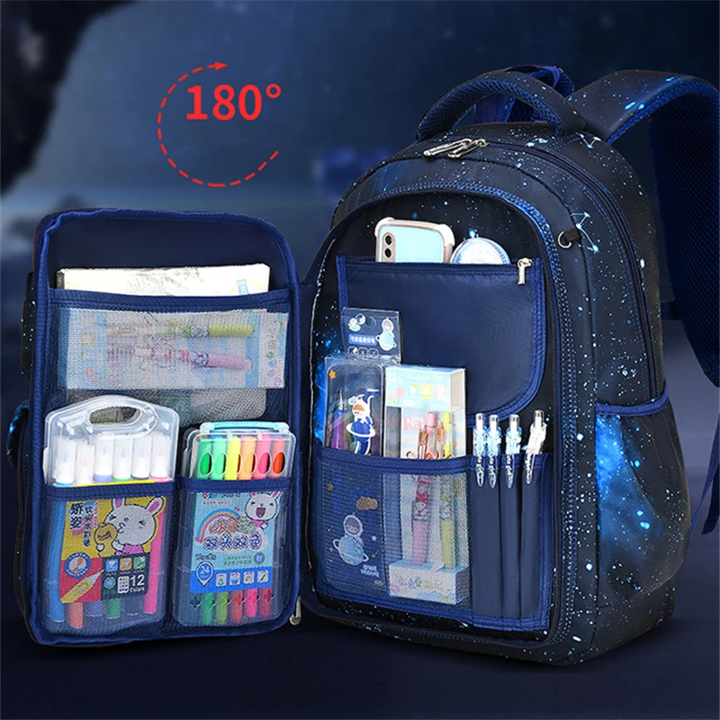 

Starry Sky Print Backpack School Bag Back Pack For Boy Kid Teenager Schoolbag Male Primary Bookbag Bagpack Book Teen mochila