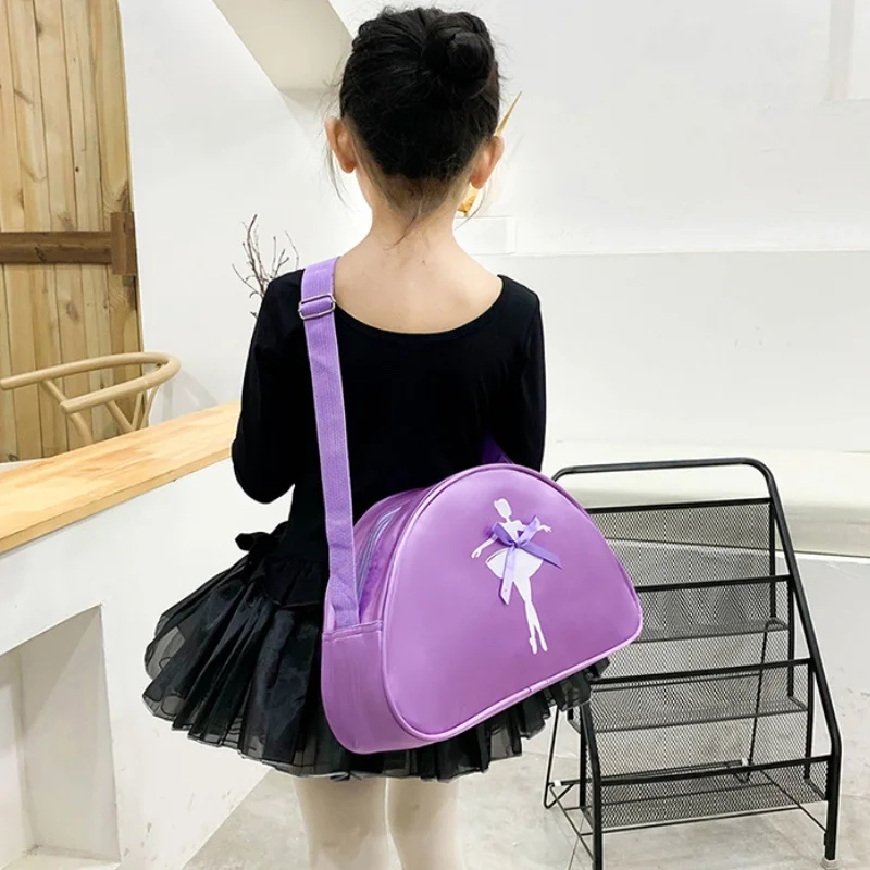 Girls Sweet Bow-knot Princess Dance Bags New Children Dance Shoulder Bags Kids Latin Ballet Light Schoolbag Drop Shipping Hot