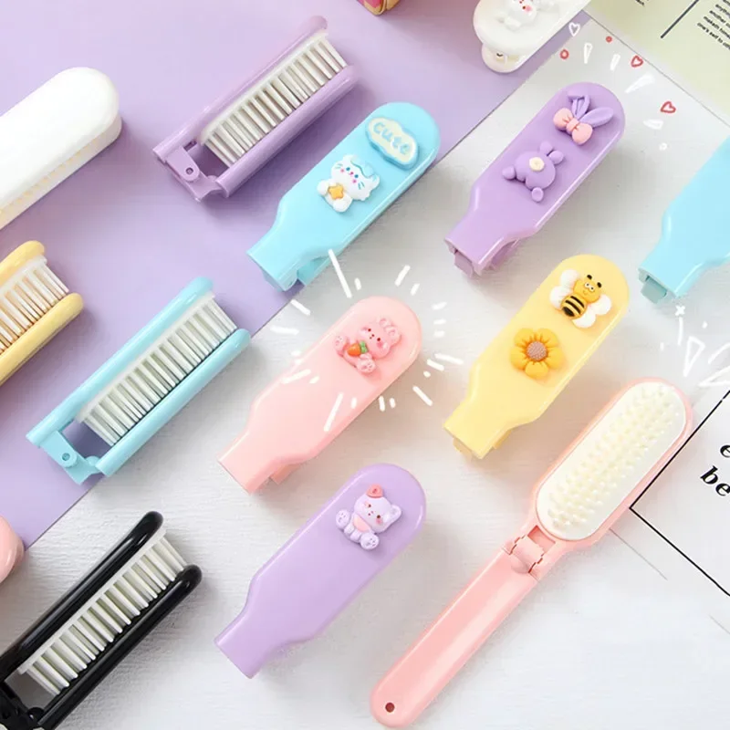 Mini Lovely Hair Brushes for Toddler Girl Cartoon Animal Baby Girls Comb Smalll Portable Hair Care Tools Hair Accessories