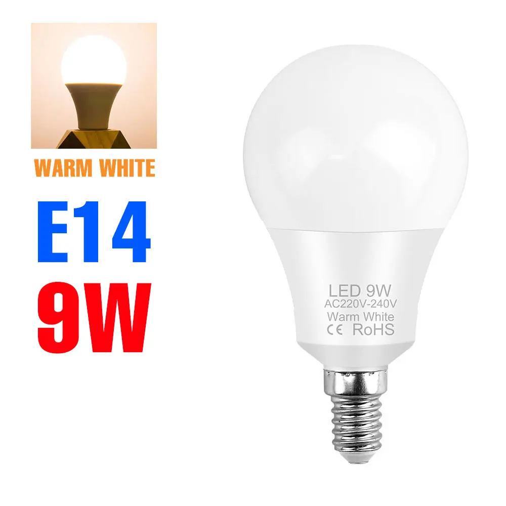 20W LED-lamp E27/E26 Lamp E14 Kroonluchterlampen Energiebesparende koud/warm witte verlichting voor thuis AC220V 3W 6W 9W 12W 15W 18W