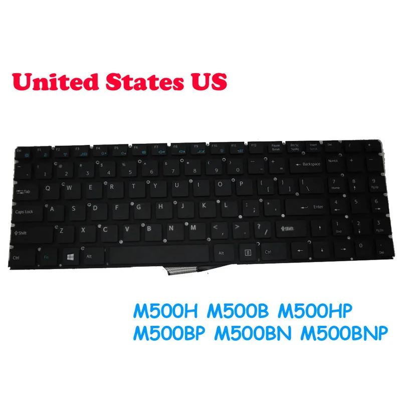 ภาษาอังกฤษเกาหลีKRแป้นพิมพ์สำหรับLengda M500H M500B M500HP M500BP M500BN M500BNP D0K-V6385C 51-00-RUสหรัฐภาษาอังกฤษD0K-V6385C 51-00-สหรัฐ