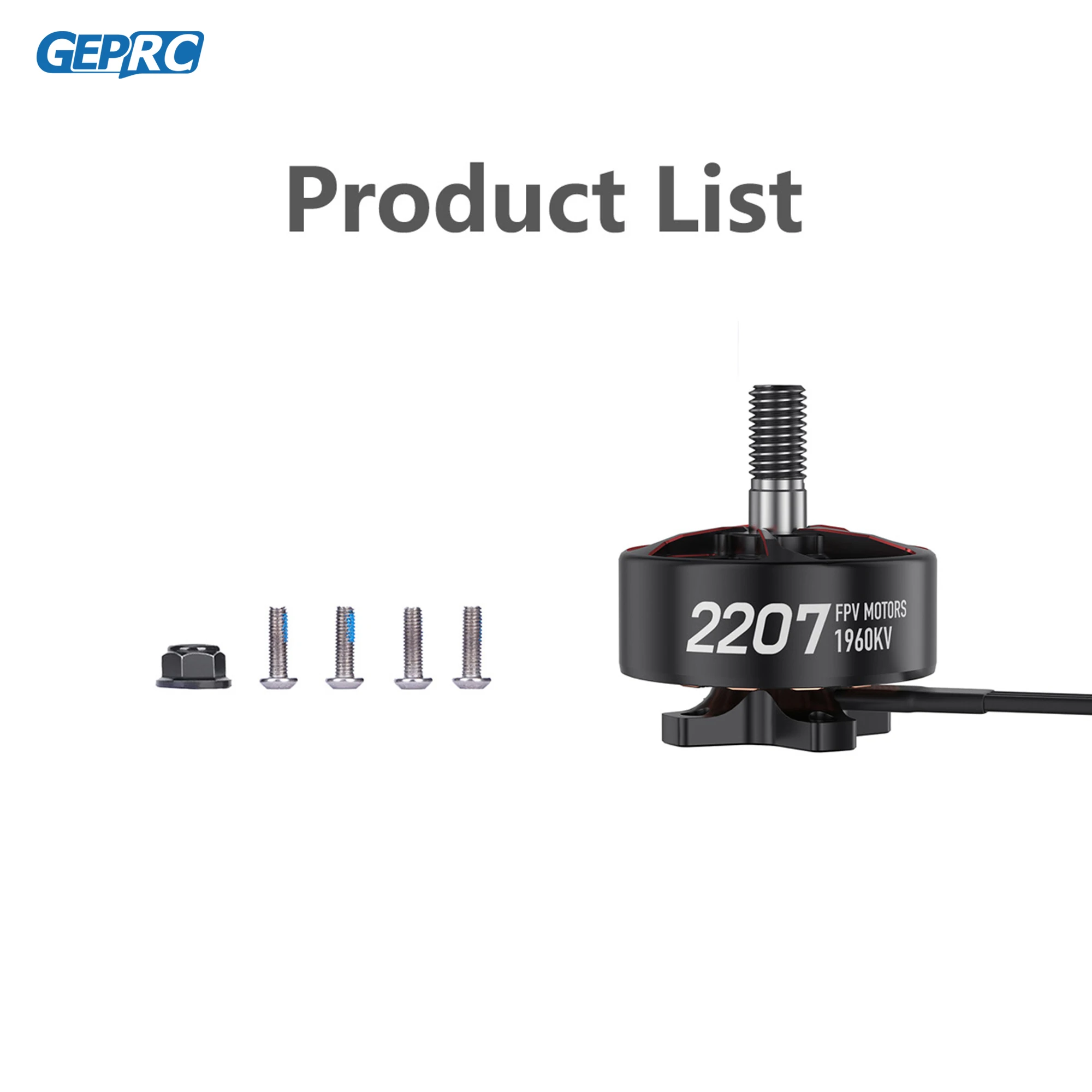 GEPRC SPEEDX2 2207 1960KV/2050KV Motor 4-5 Inch FPV Drone 6S Brushless Motor FPV RC Multicopter Racing Drone Parts DIY PART