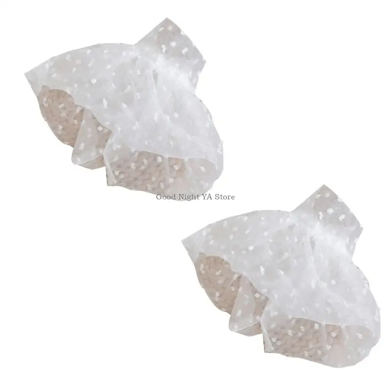 

Sheer Flared Cuff Sleeves Comfortable Decorative Sleeves Wrist Cuffs Extension