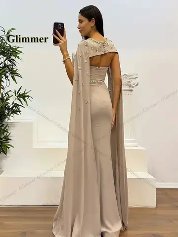 Glimmer Glamorös Aftonklänning Sjöjungfru Strass O-ringning Ärmlös Festkläder Kvinna Vestido De Formatura Anpassad 10 best sales retrofete-klänning - №10