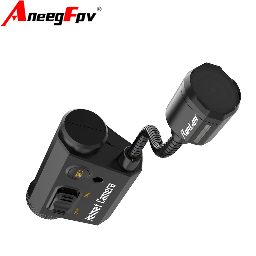 RunCam Helmet Camera Recorder อายุการใช้งานแบตเตอรี่ยาวนาน / หมุนด้ามจับ 90 องศา / Wifi ในตัว