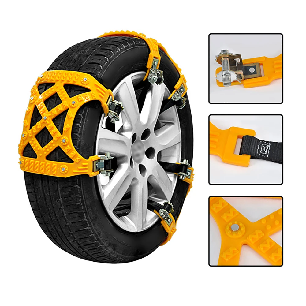 Car Snow Chain Universal Multifunctional Chain for Snow Tires Off-road Cars SUV Non-slip Tires