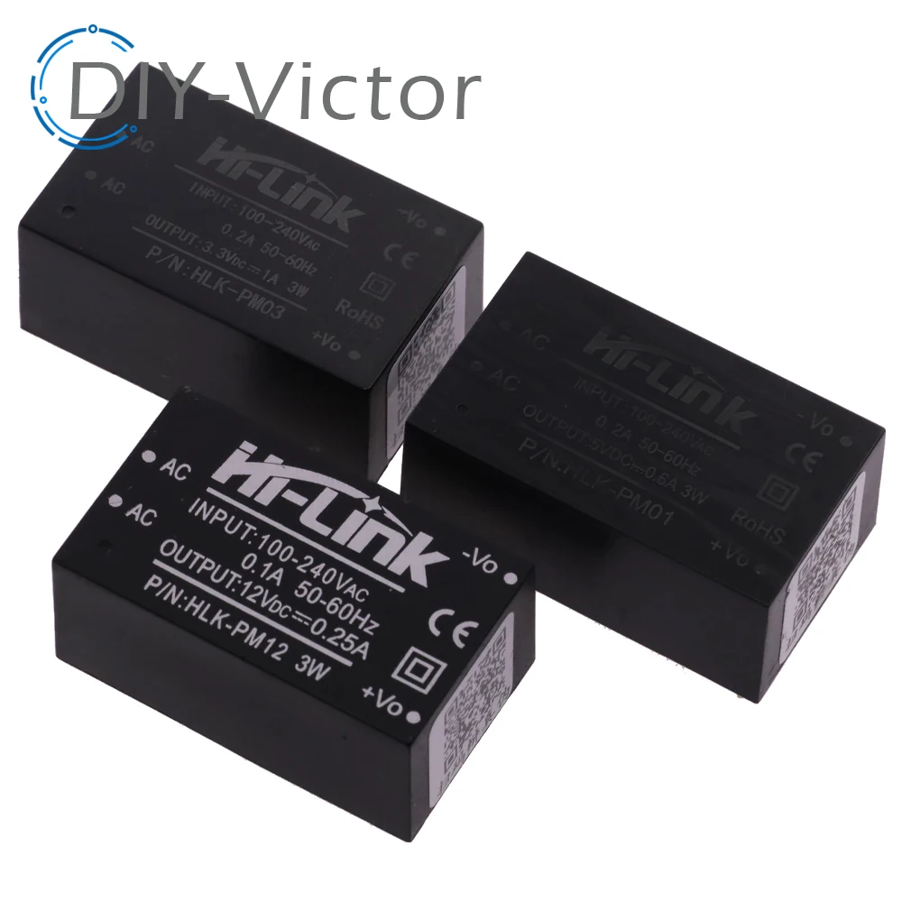 HLK-PM01 HLK-PM03 HLK-PM12 HLK-5M05 AC-DC 220V to 3.3V Step Down Buck Power Supply Module Intelligent Household Switch Converter