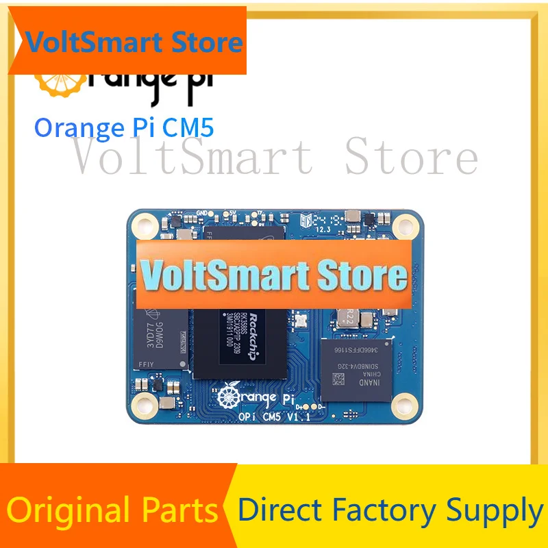VoltSOrange Pi CM5 16GB RAM Development Board RK3588S LPDDR4/4X 32GB Emmc 2*2.5G Ethernet WiFi-5+BT5.0 with BLE Compute Module 5
