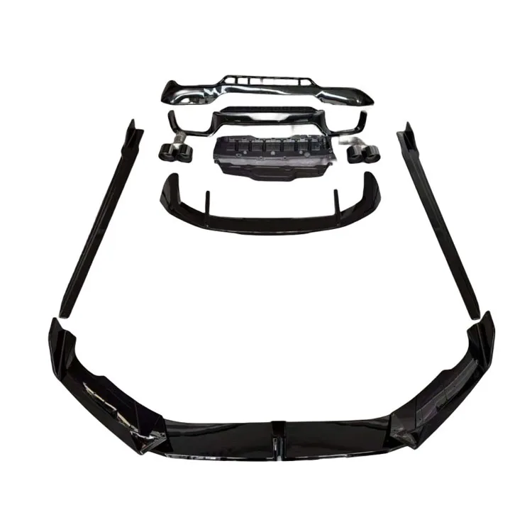 

Комплект обвеса Dream Garage New High Quality Black Warrior G01: передний и задний бамперы, насадки на выхлопные трубы, задний спойлер, боковые пороги