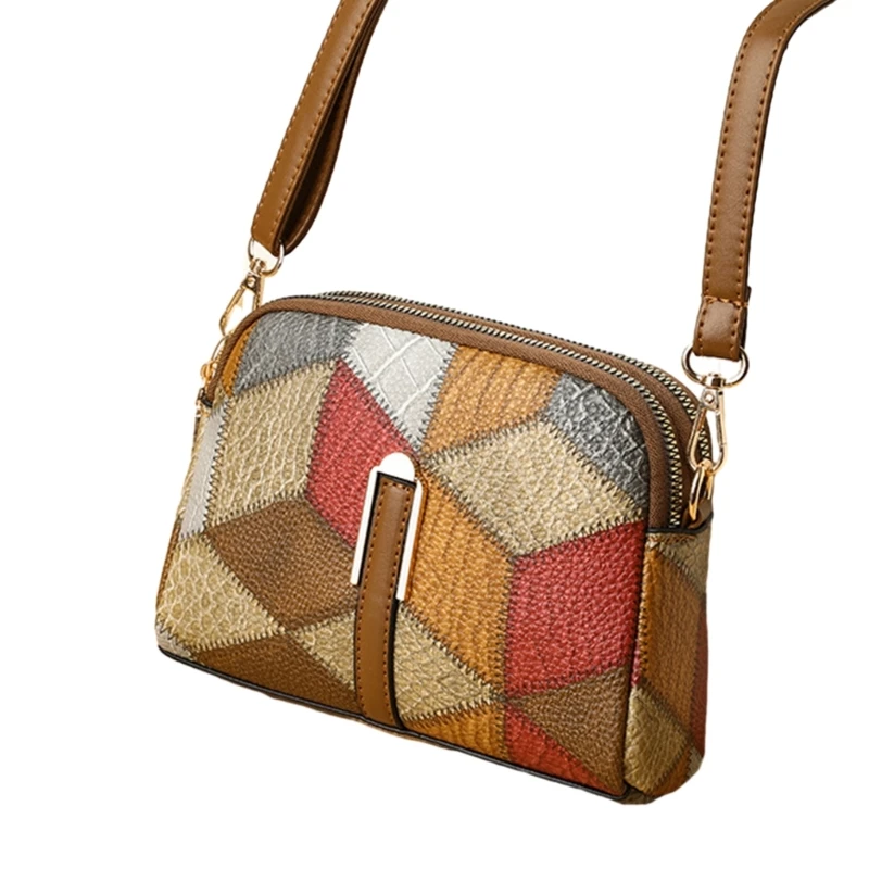 Versatile Multicolor Shoulder Bag PU Satchel Suitable for Daily Use and More