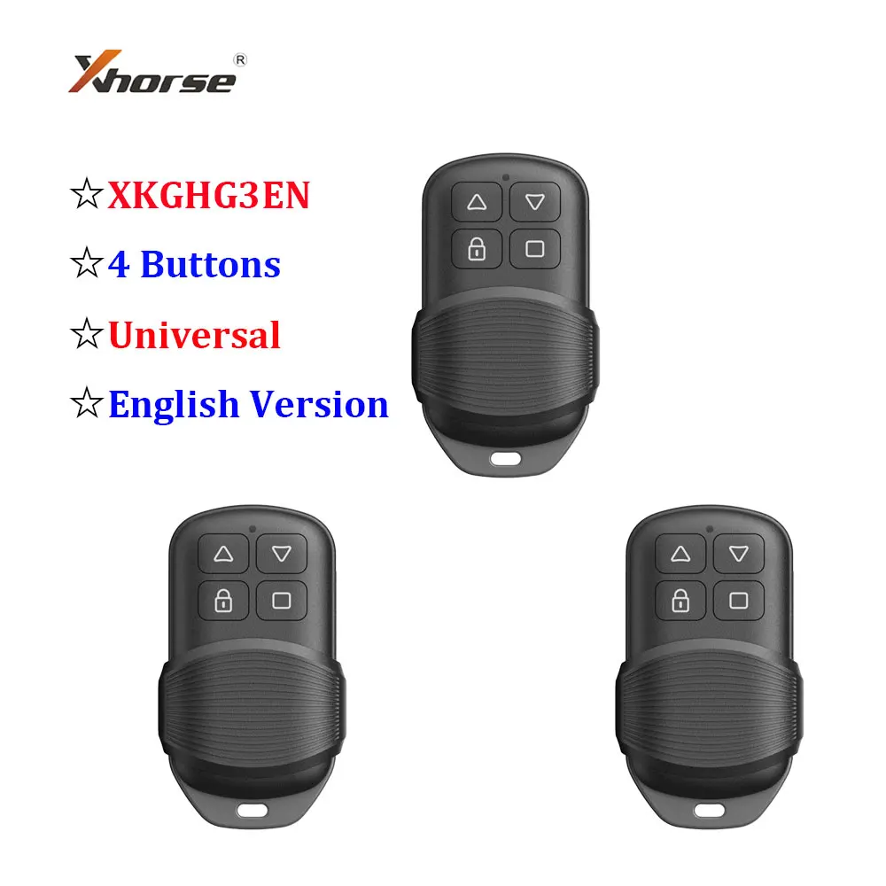 1/2/3pcs Xhorse XKGHG3EN Masker Garage Remote 315 /433Mhz Switch Frequency Support Data Recovery Function for VVdi KEY Tool
