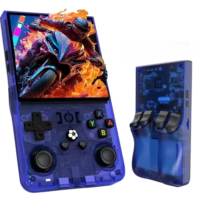 En Stock R36 MAX 4,0 IPS 128GB 25 emuladores reproductor De juegos portátil Consola De Videojuegos consola De videojuegos Retro R36S MAX
