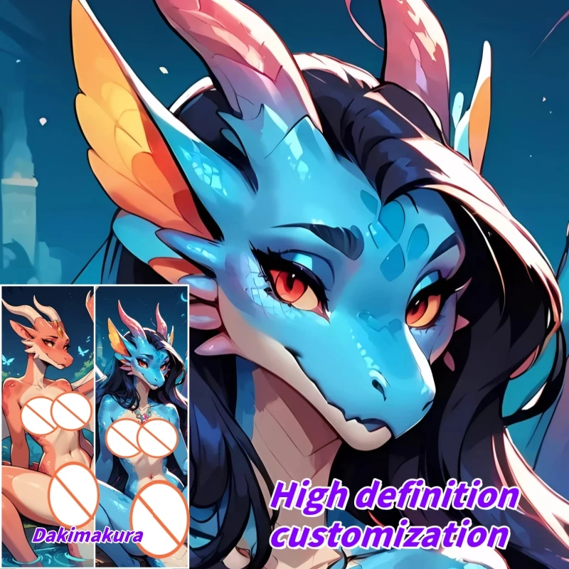 

Dakimakura Anime Elegant Dragon Girls Double-sided Print Of Life-size Body Pillowcase Gifts Can be Customized