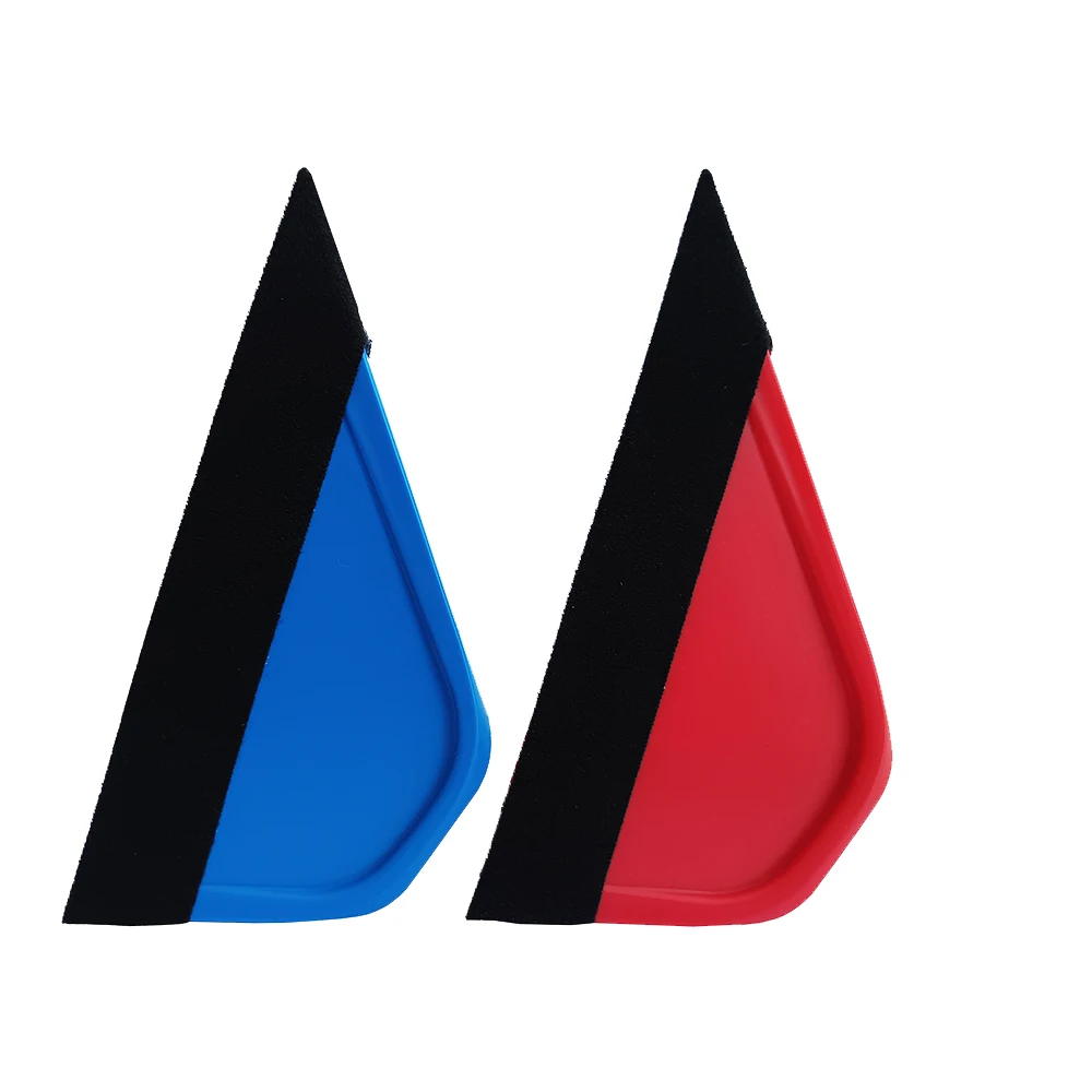 

2Pcs Corner Squeegee with Felt Automotive Film Sticking Tool Pasting Construction Scraper
