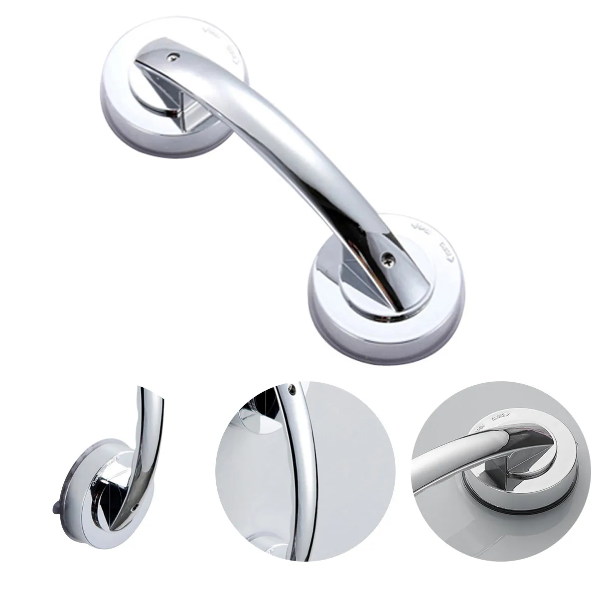 

Extra Strong Suction Cup Handle for Bathroom Glass Wall Door Kitchen Suction Grab Bar for Elderly Disabled Users