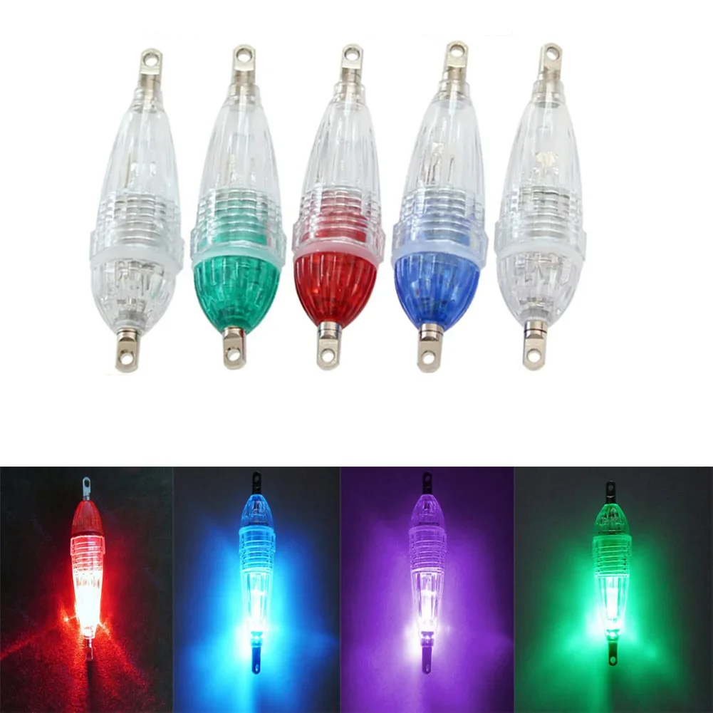 6cm Mini LED Deep Drop Underwater Fishing Light Squid Fish Lure Lights Lamp Flash Fishing Products Outdoor Fishing Accessoy 