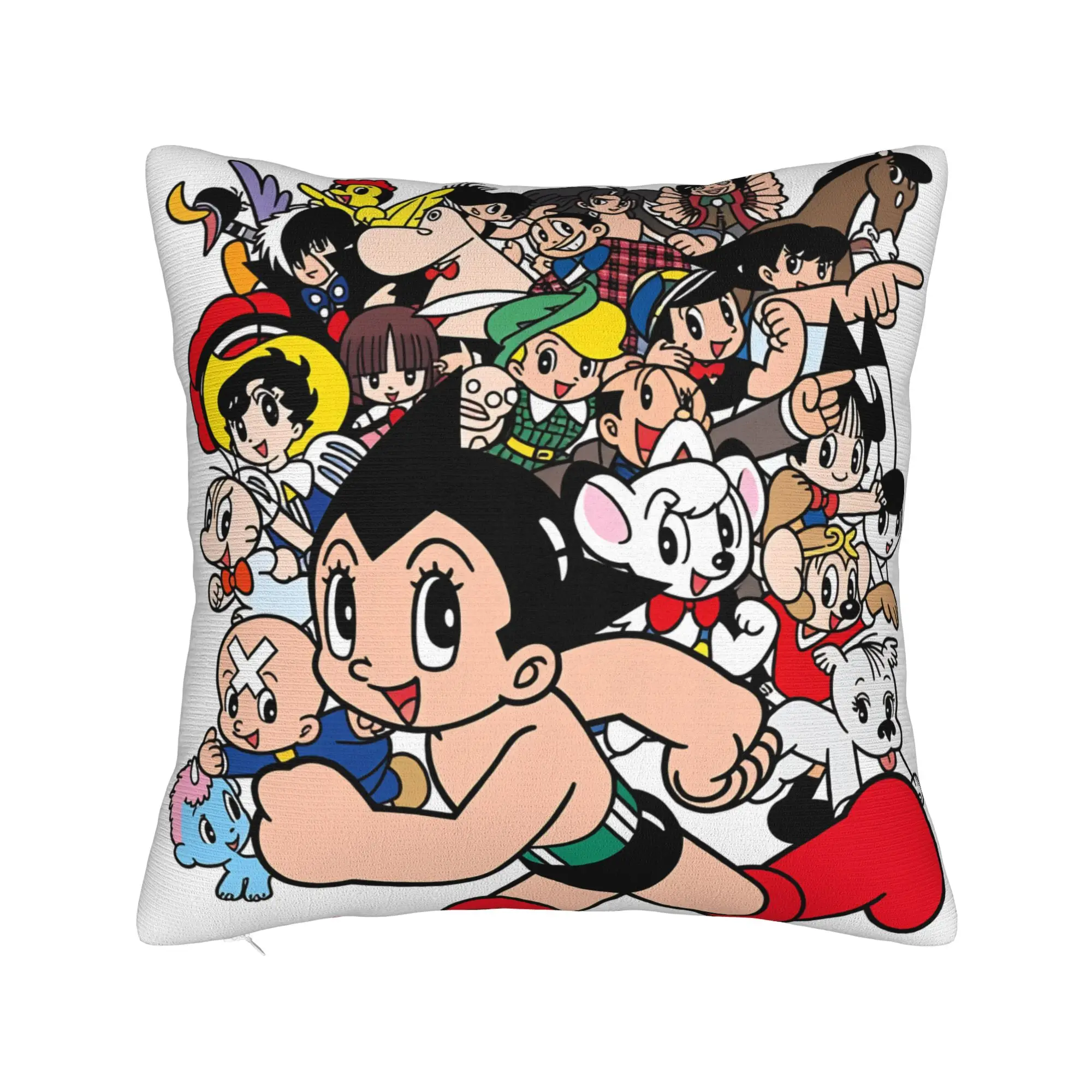 Astroboy Pillow Cover Atomo Astro Boy Retro Morden Pillow Case For Sofa Home Decor Soft Cushion Cover Gift