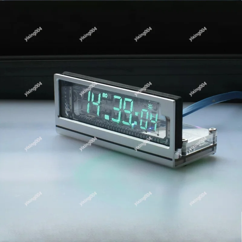 VFD Clock, Vacuum Fluorescent Display WiFi Clock with USB Power Supply