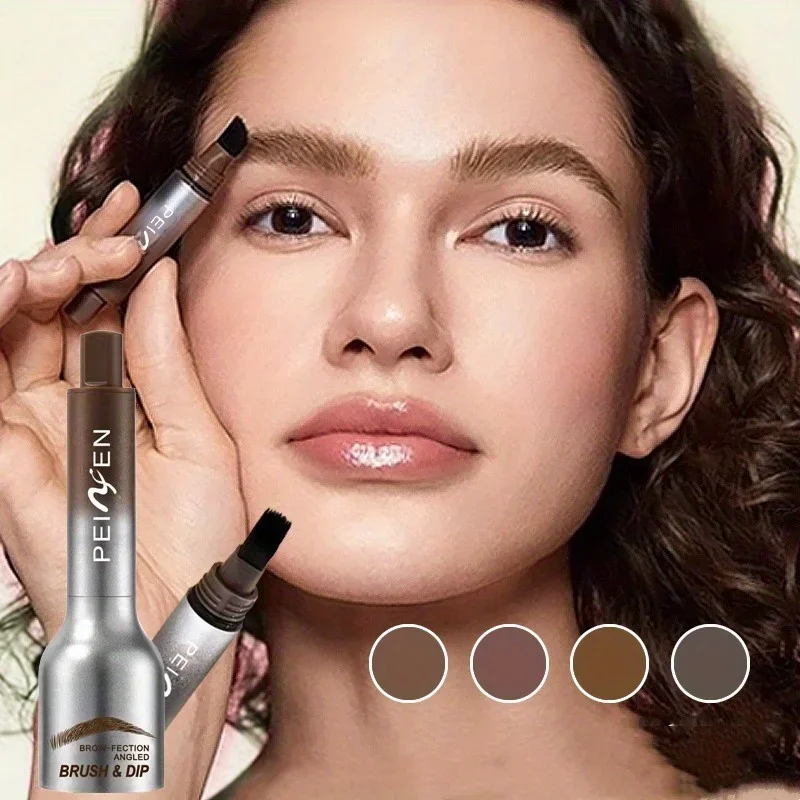 1 PC 3D Gel per sopracciglia Crema colorante con pennello Cuscino d'aria a lunga durata Tintura per sopracciglia Tinta Trucco naturale a lunga durata Potenziatore per sopracciglia