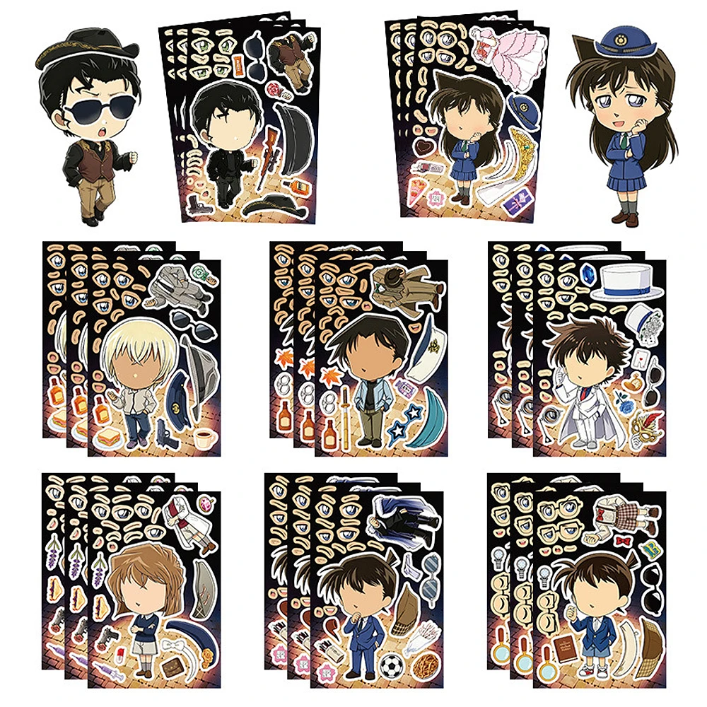 Board Game For 2 People - 8/16 fogli di adesivi puzzle anime