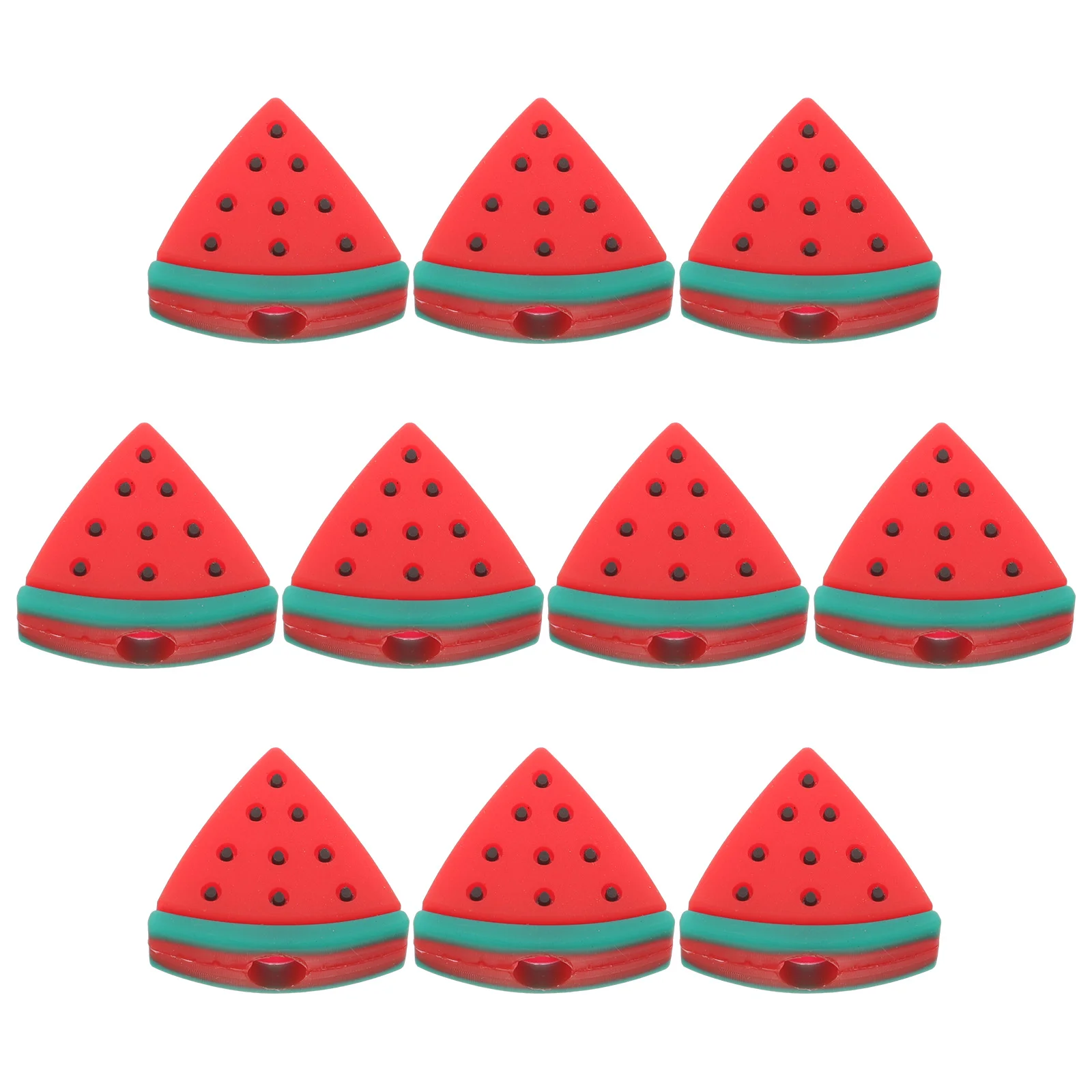 10 Pcs Pencil Cap Decoration Silicone Protectors Waterproof Caps Watermelon Silica Gel Protective Sleeves Extender